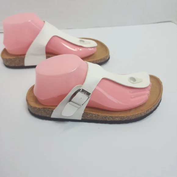 Rebel Women White  Thong  Sandal Slippers Size 8.5 - Picture 8 of 8